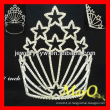 Venda Por Atacado Little star Patriotic rhinestone pageant tiara